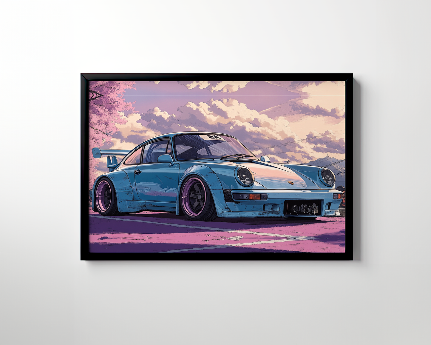 PORSCHE CAR WALL ART