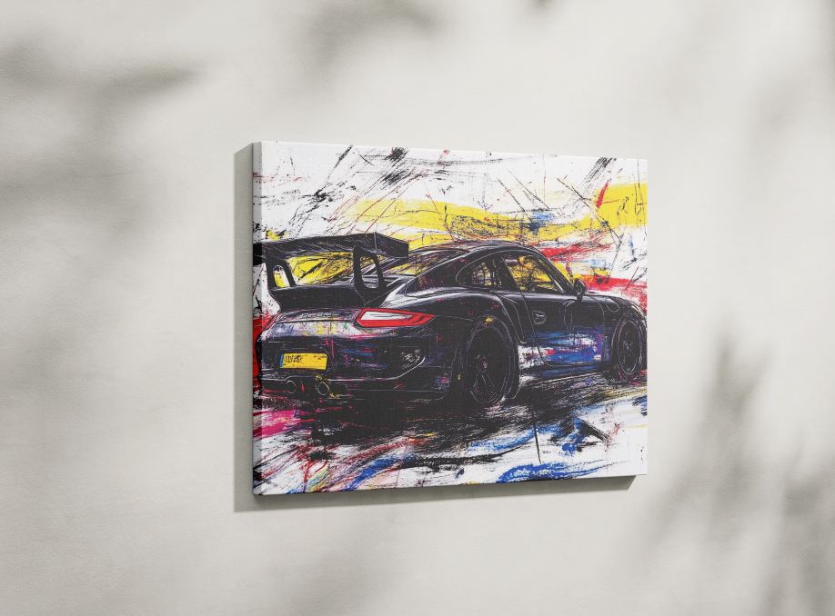 PORSCHE CAR WALL ART