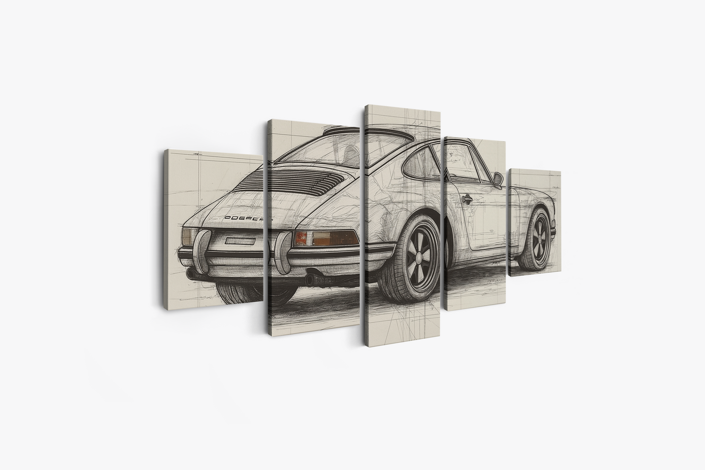 PORSCHE CAR WALL ART