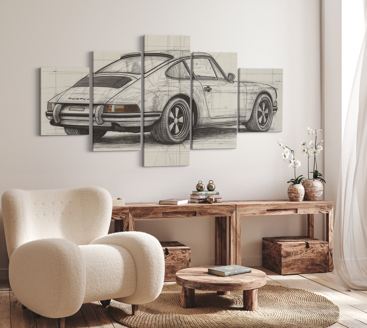 PORSCHE CAR WALL ART