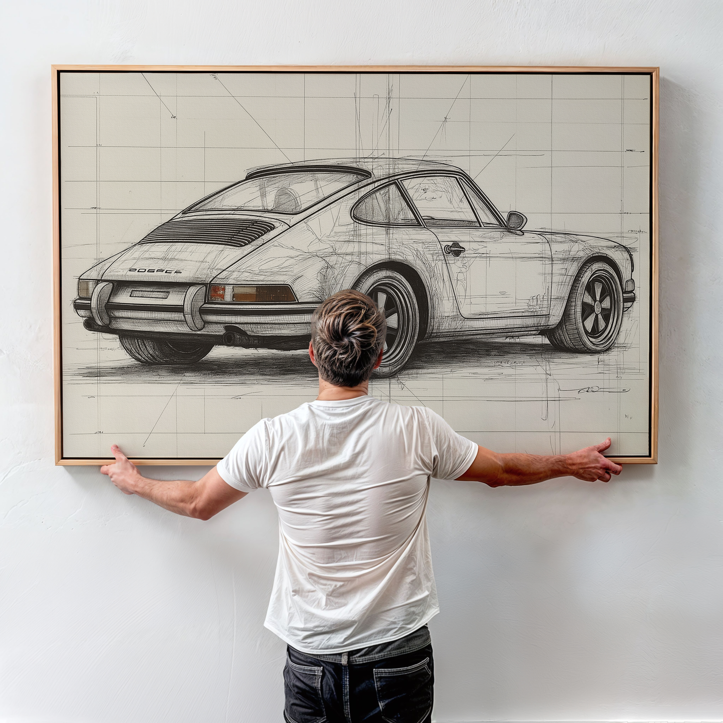 PORSCHE CAR WALL ART