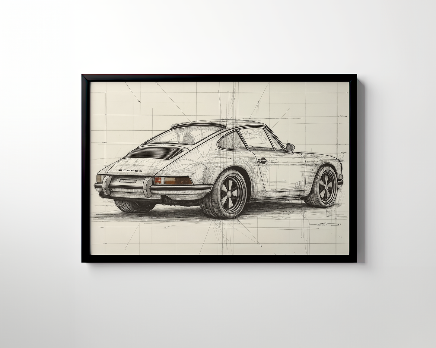 PORSCHE CAR WALL ART