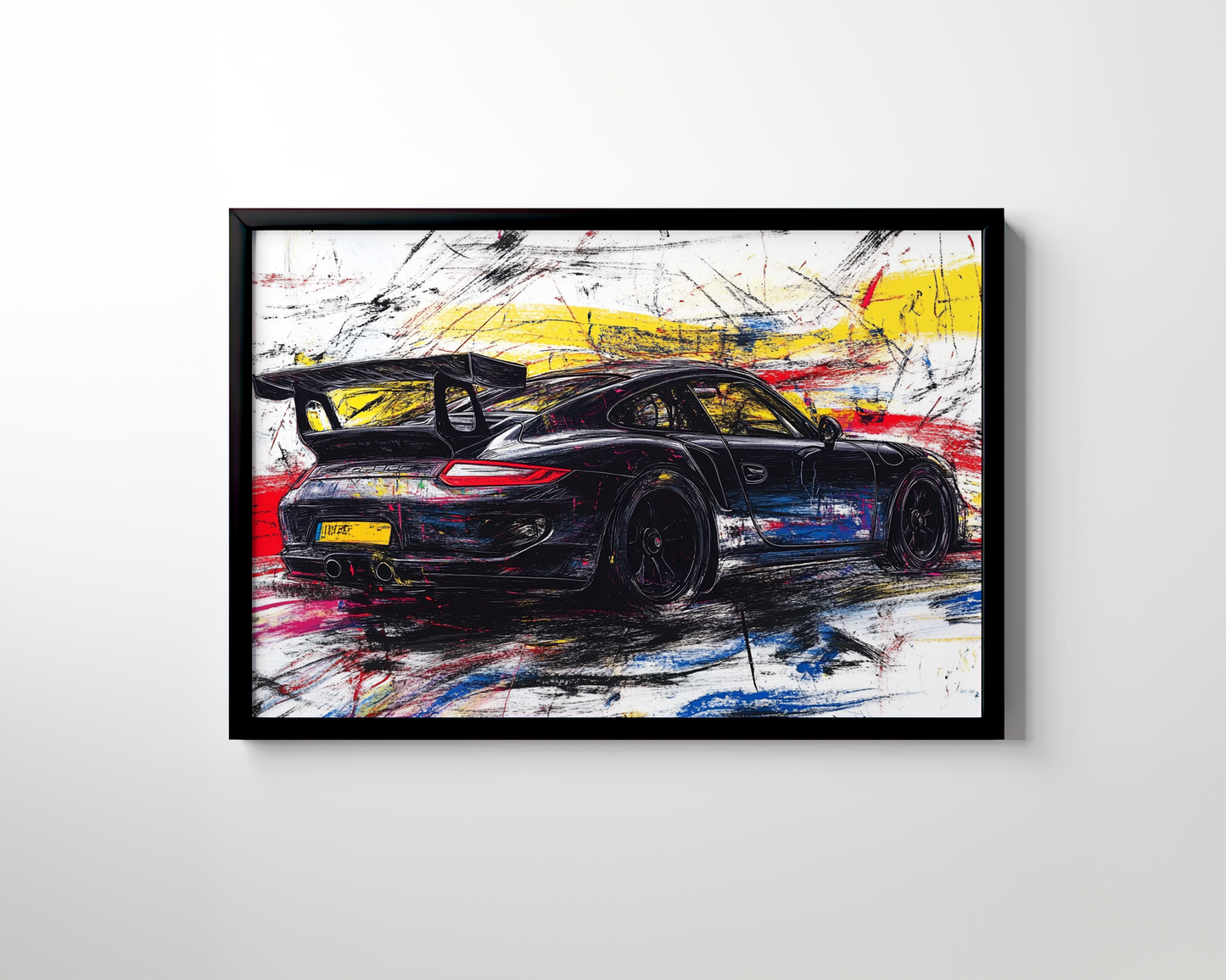 PORSCHE CAR WALL ART