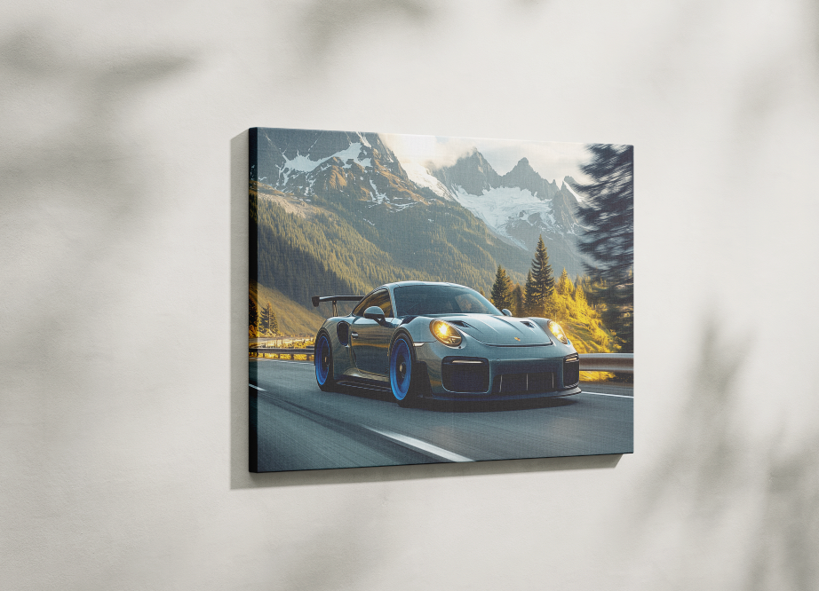 PORSCHE CAR WALL ART