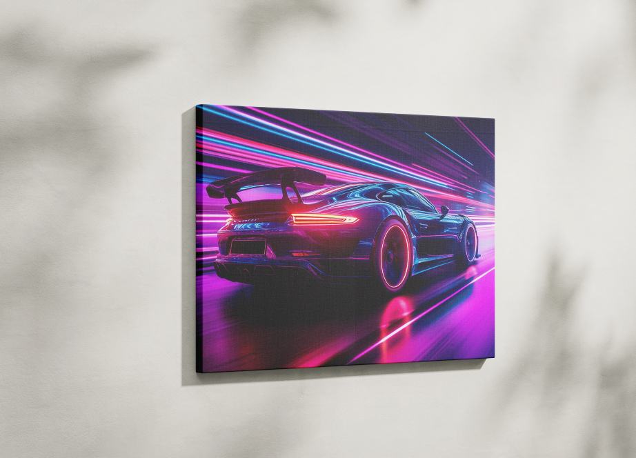 PORSCHE CAR WALL ART