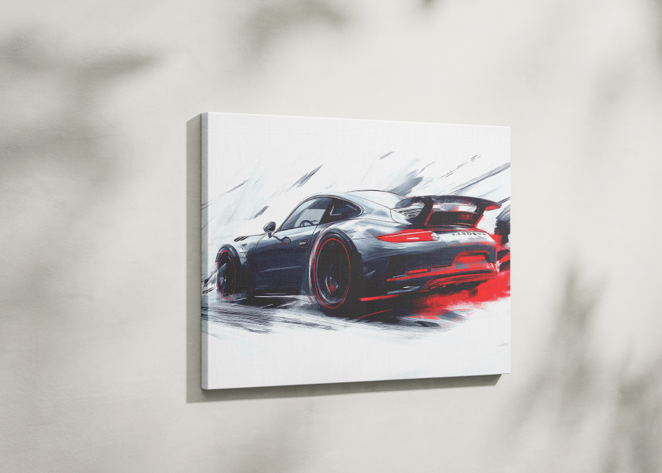 PORSCHE CAR WALL ART