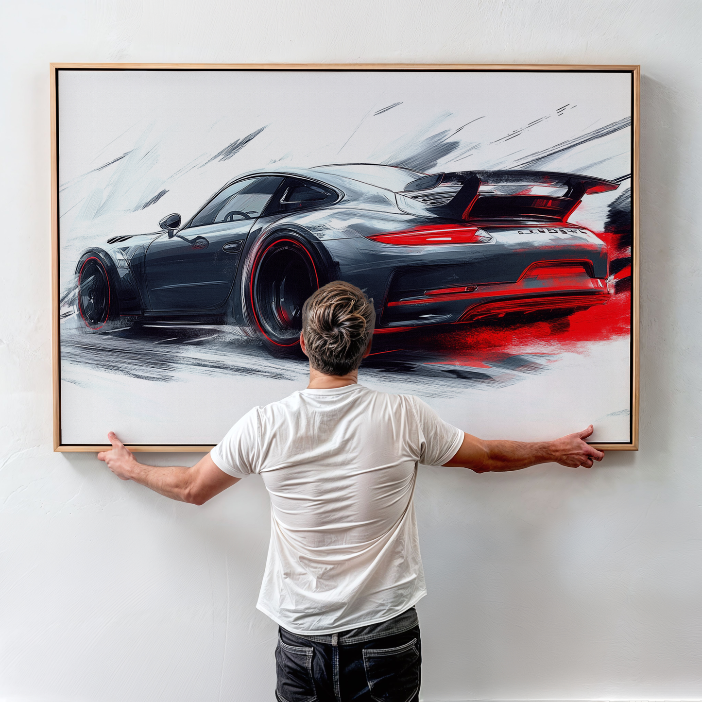 PORSCHE CAR WALL ART