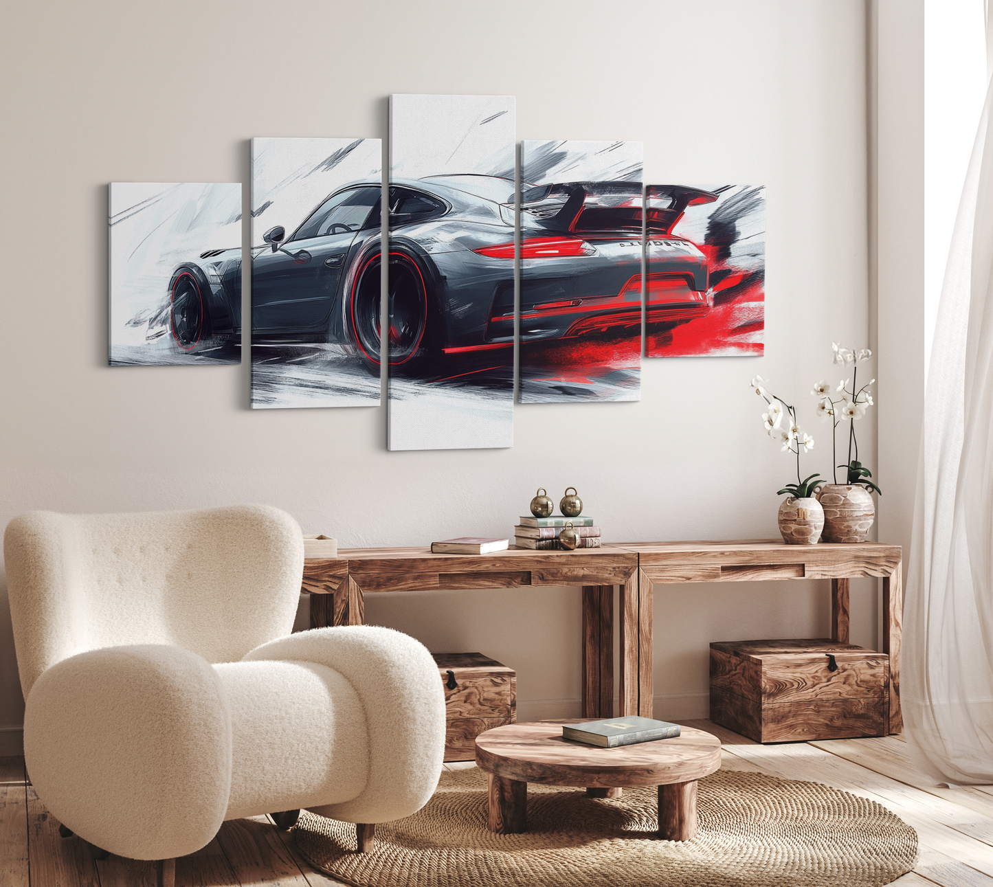 PORSCHE CAR WALL ART