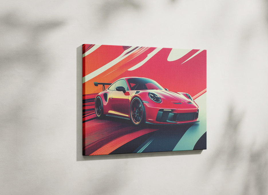 PORSCHE CAR WALL ART