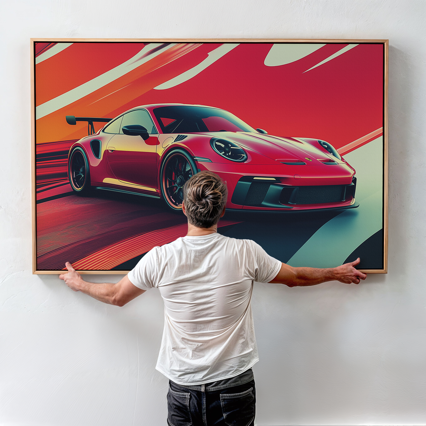 PORSCHE CAR WALL ART