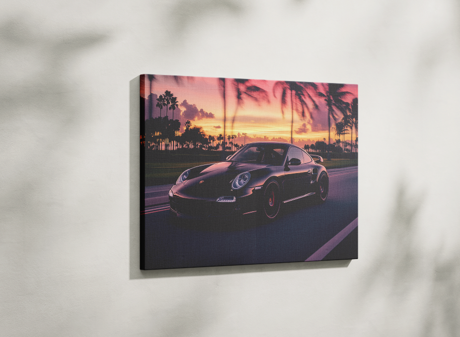 PORSCHE CAR WALL ART