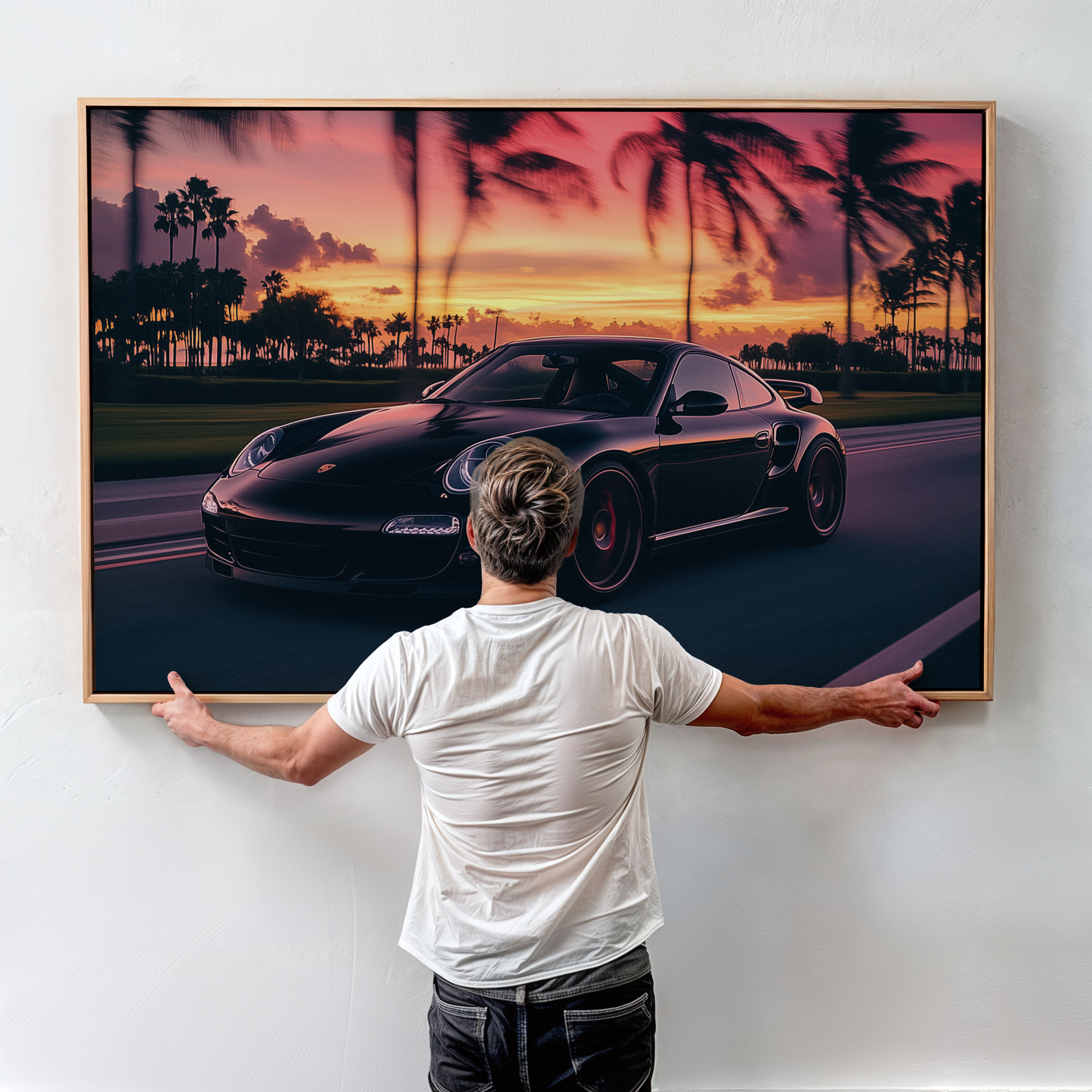 PORSCHE CAR WALL ART