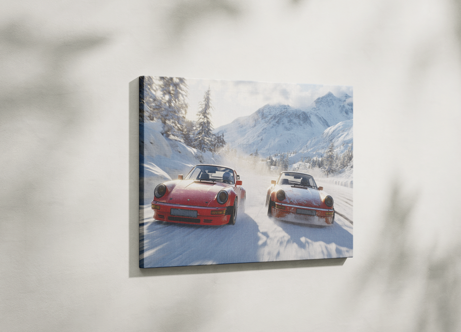 PORSCHE CAR WALL ART