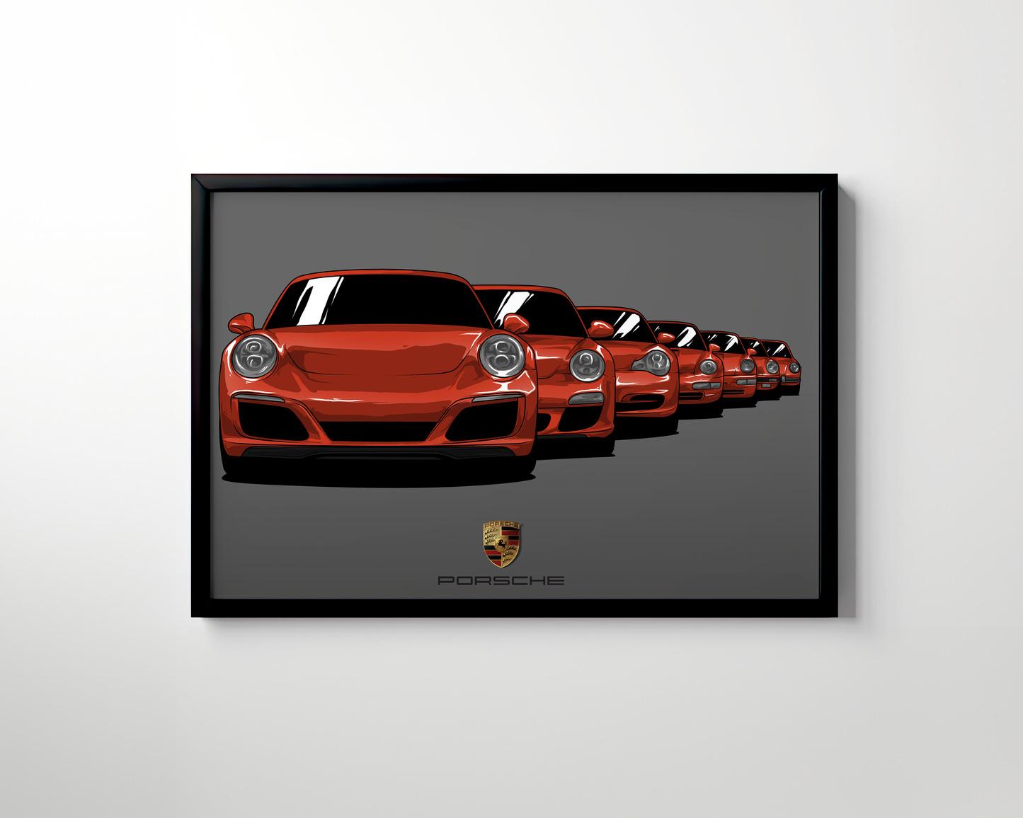 PORSCHE GENERATION WALL ART