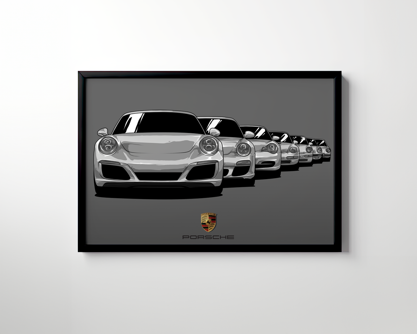 PORSCHE GENERATION WALL ART