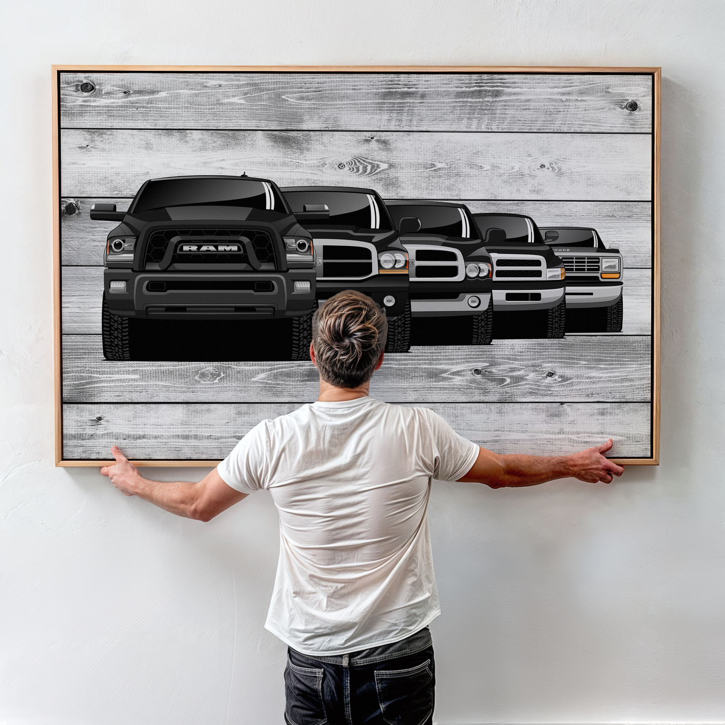 RAM TRUCK GENERATIONS WALL ART