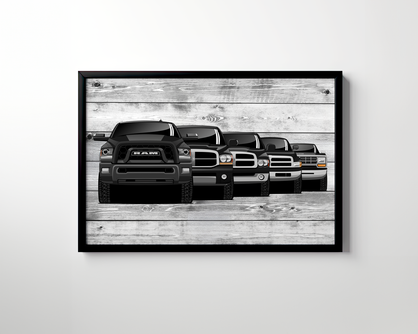 RAM TRUCK GENERATIONS WALL ART