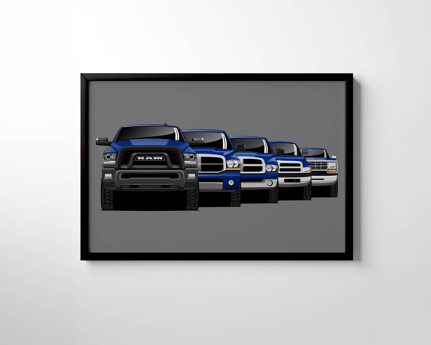 RAM TRUCK GENERATIONS WALL ART