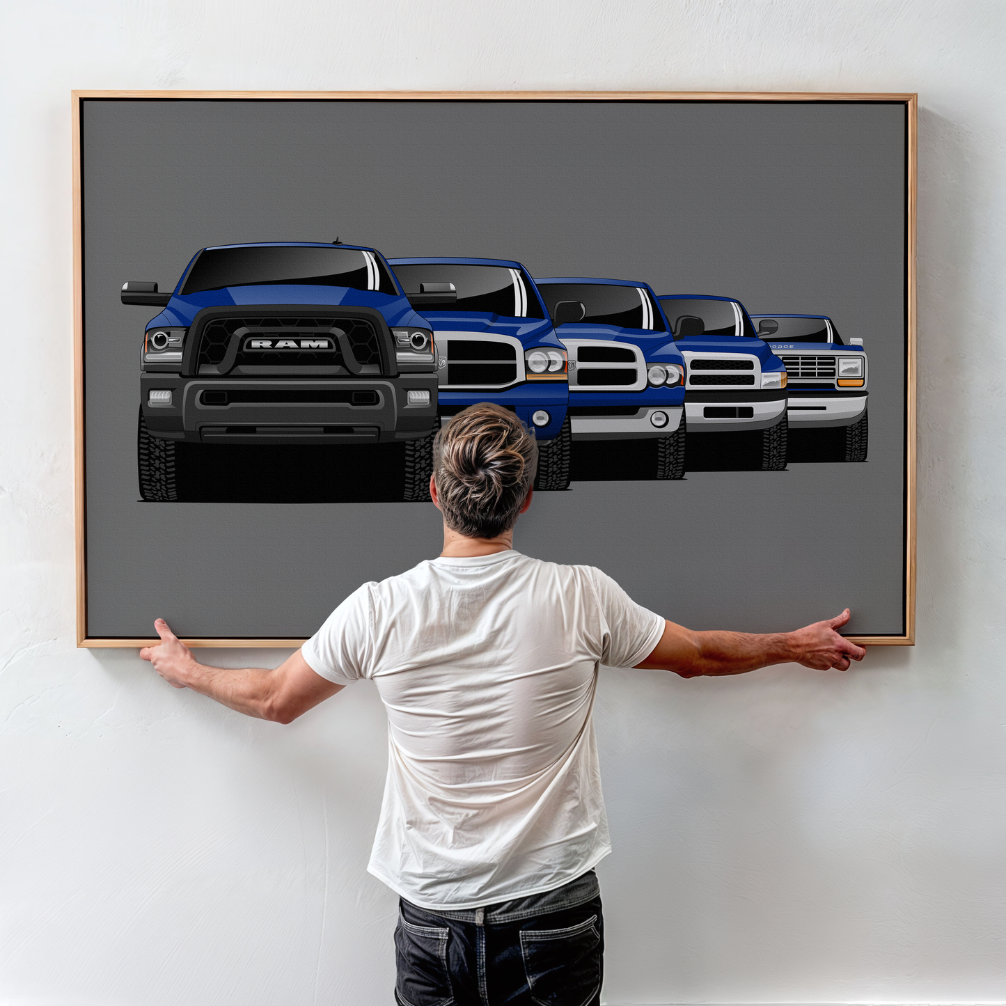 RAM TRUCK GENERATIONS WALL ART