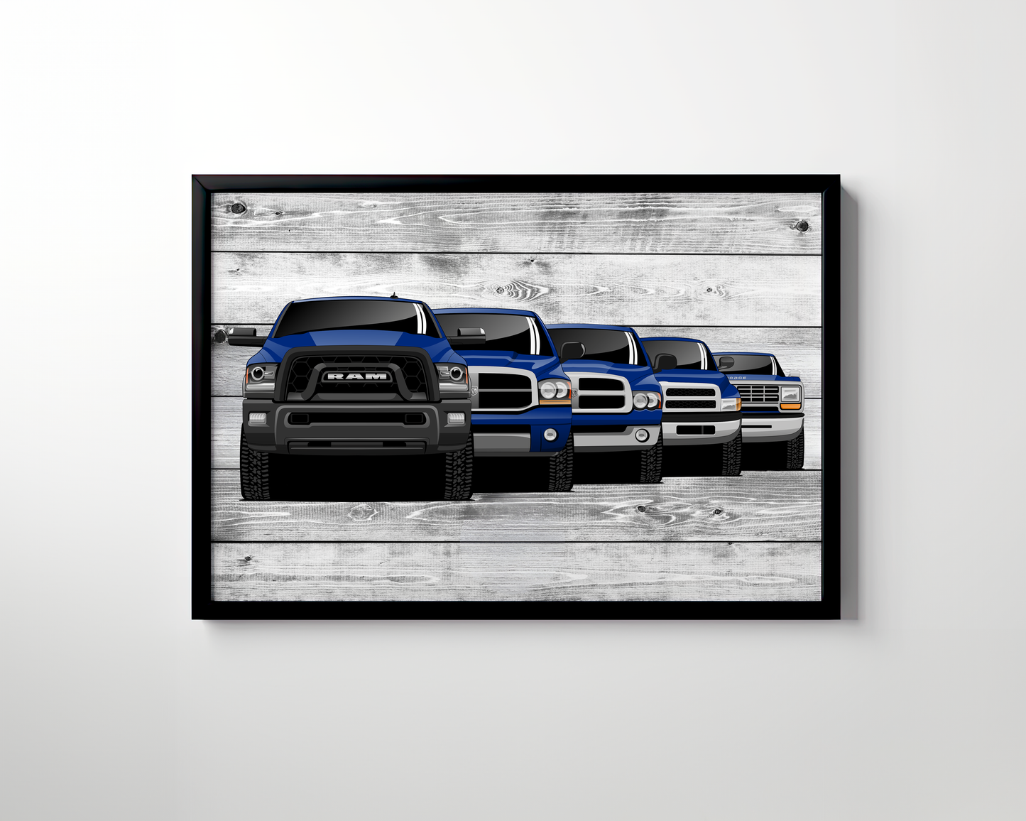 RAM TRUCK GENERATIONS WALL ART