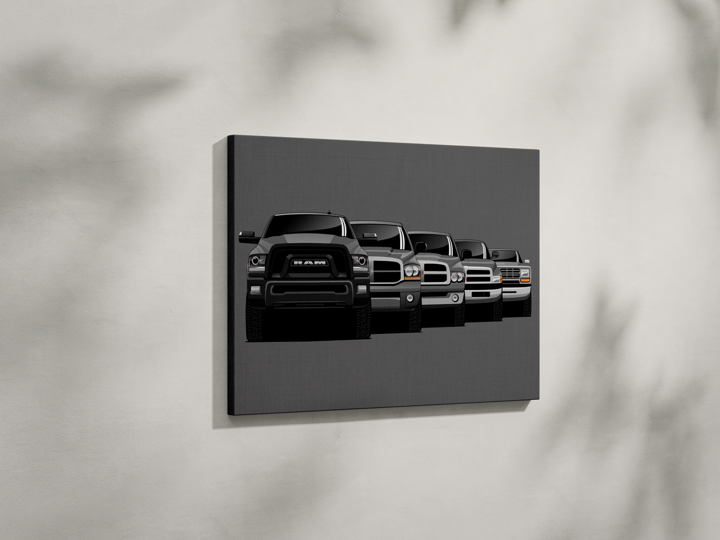 RAM TRUCK GENERATIONS WALL ART