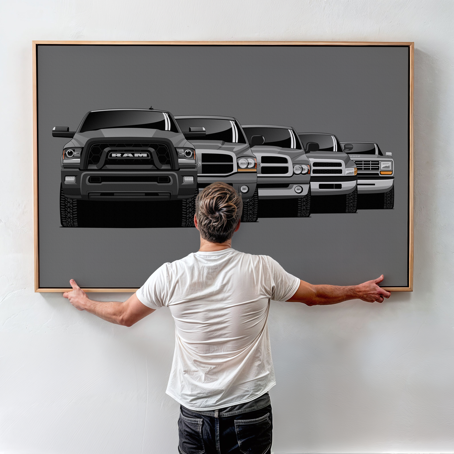 RAM TRUCK GENERATIONS WALL ART