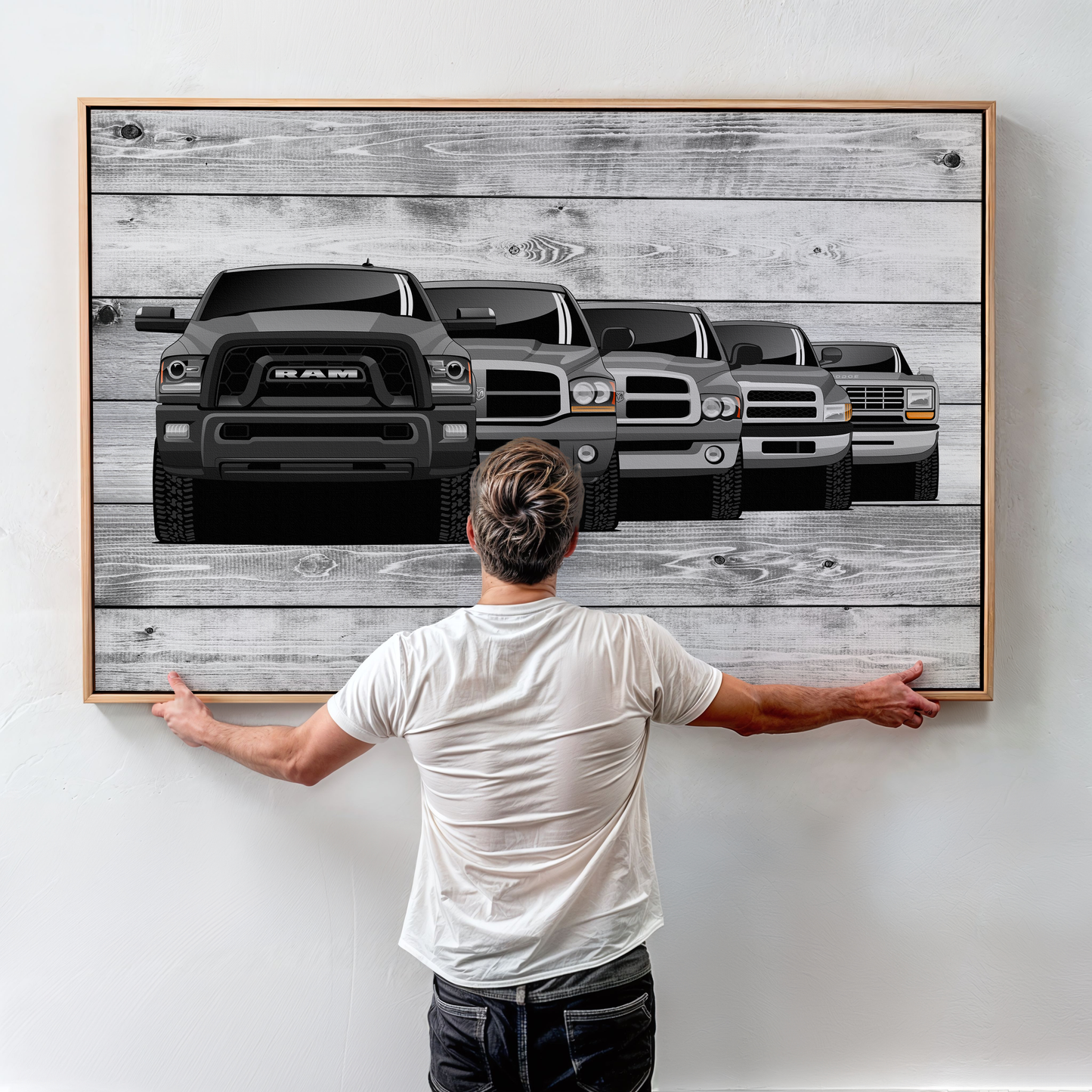 RAM TRUCK GENERATIONS WALL ART