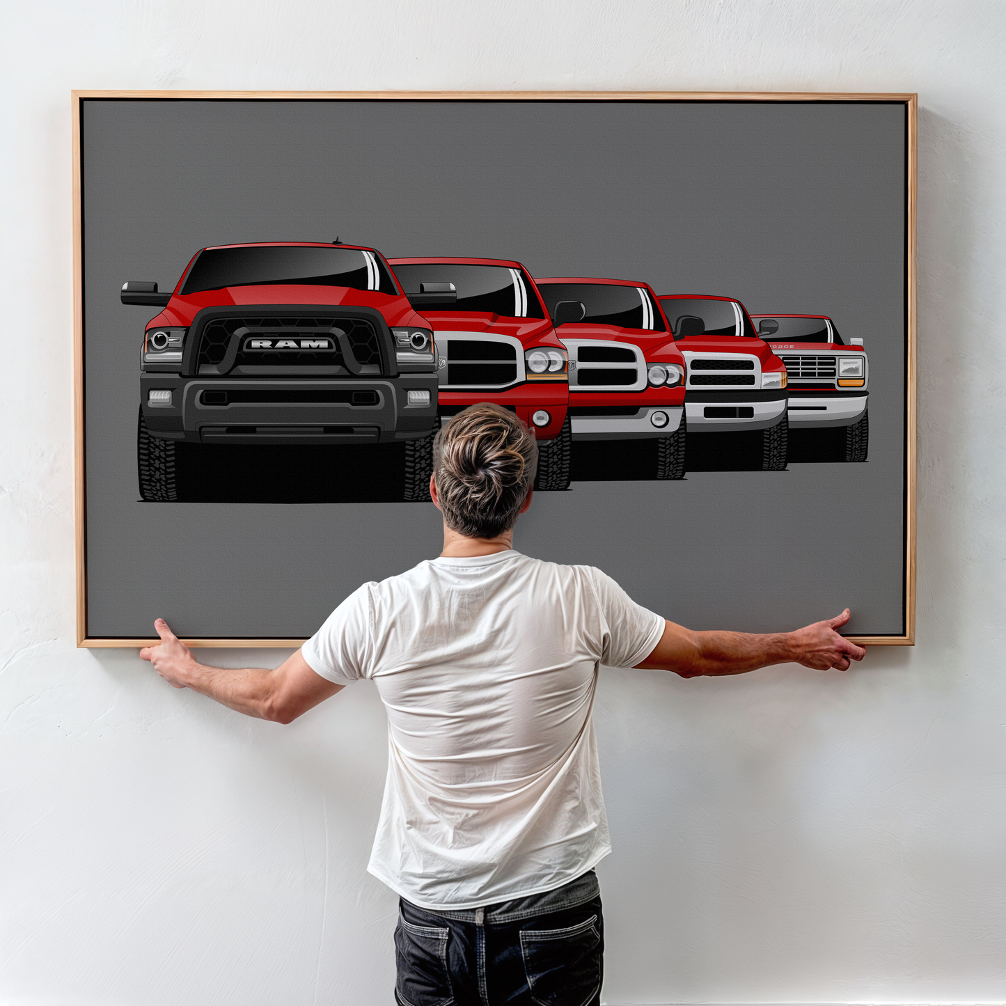 RAM TRUCK GENERATIONS WALL ART