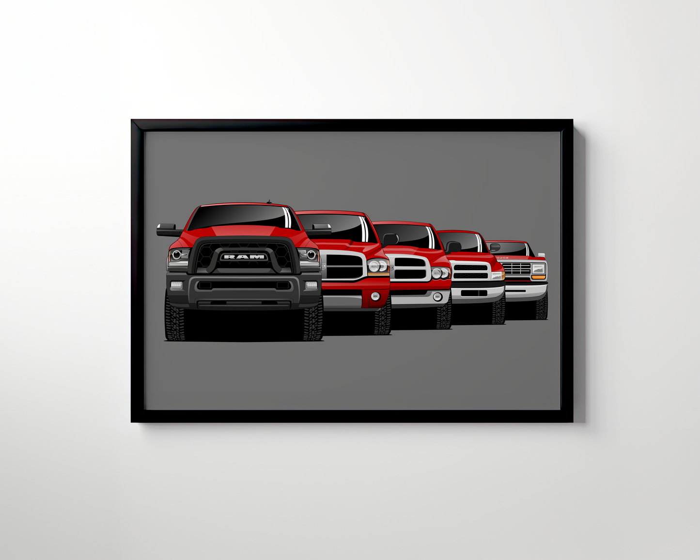 RAM TRUCK GENERATIONS WALL ART