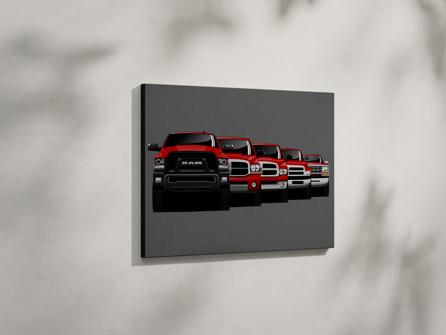 RAM TRUCK GENERATIONS WALL ART