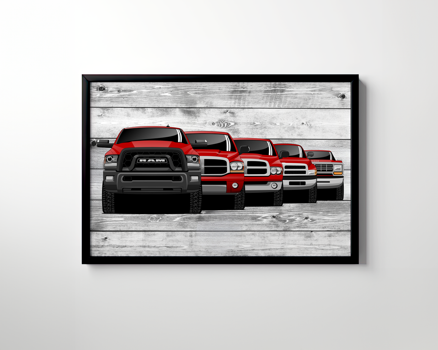 RAM TRUCK GENERATIONS WALL ART