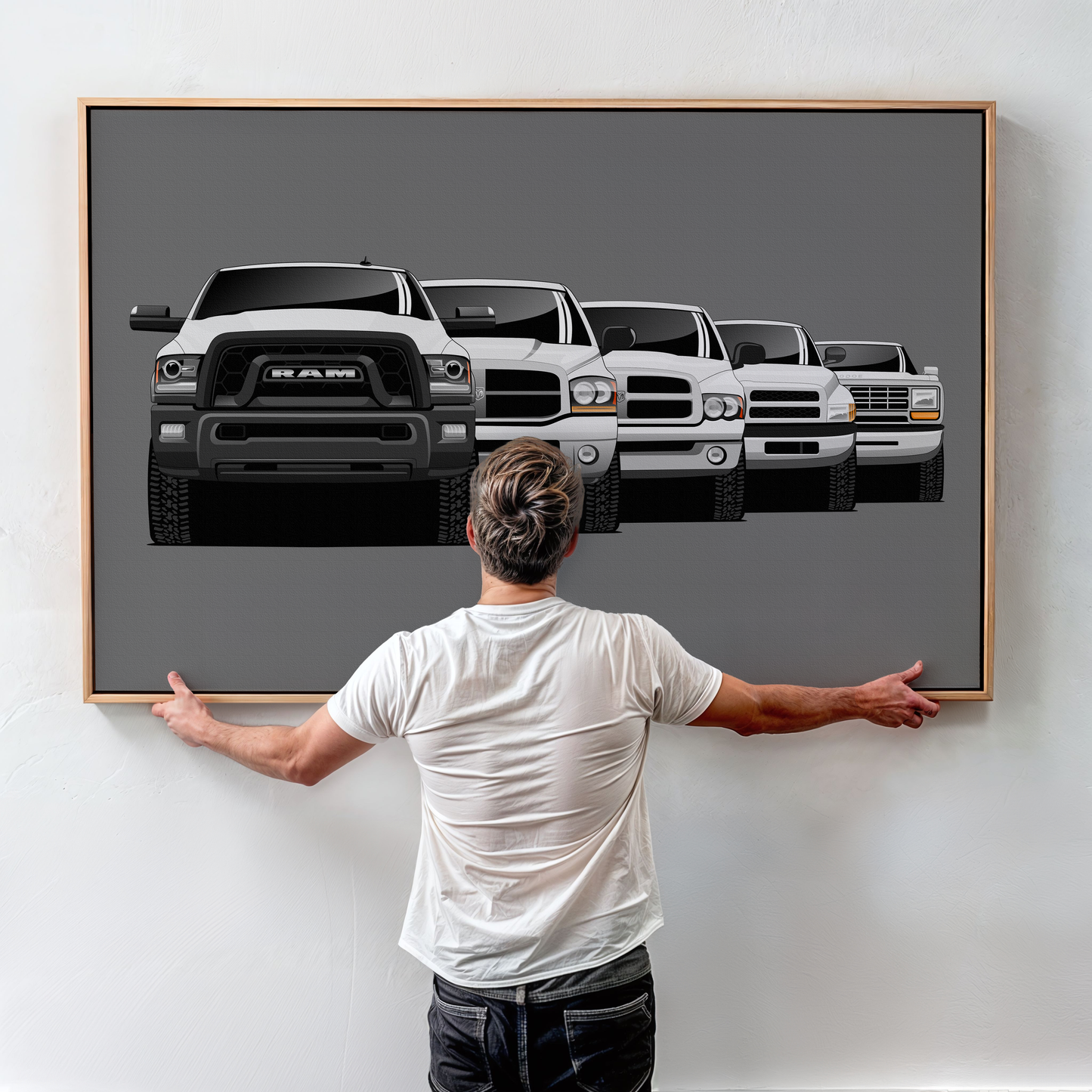 RAM TRUCK GENERATIONS WALL ART