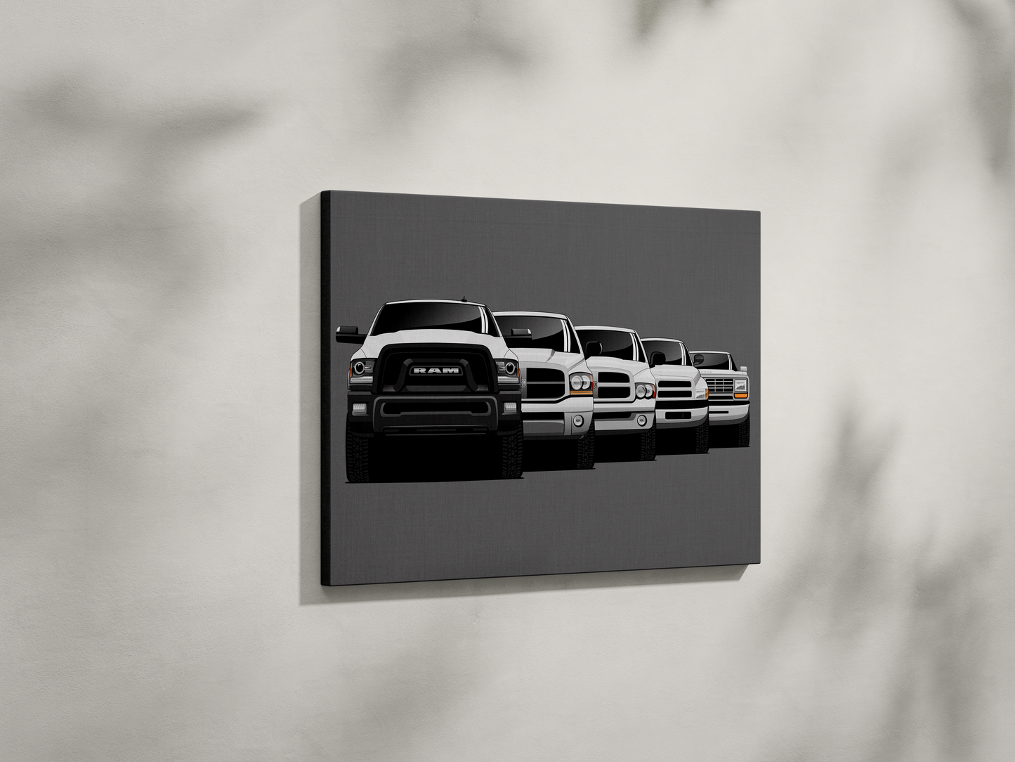 RAM TRUCK GENERATIONS WALL ART