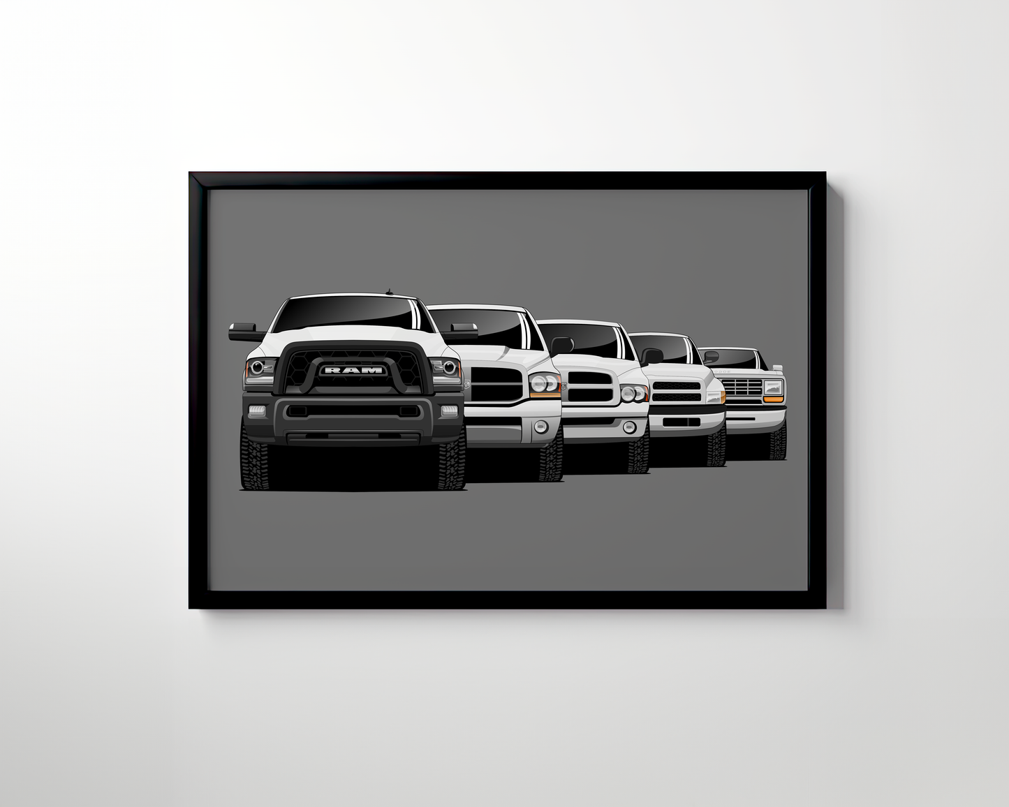 RAM TRUCK GENERATIONS WALL ART