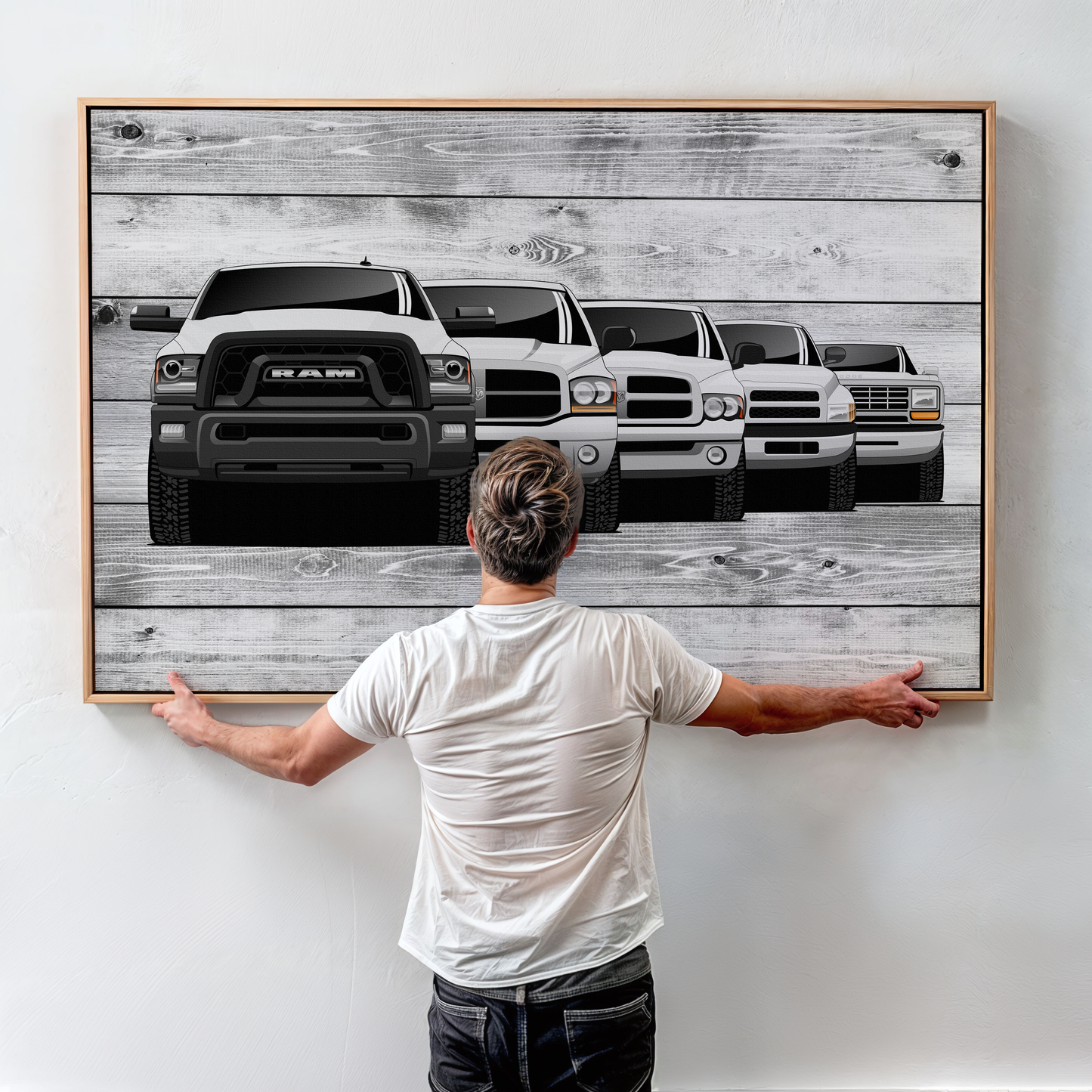 RAM TRUCK GENERATIONS WALL ART