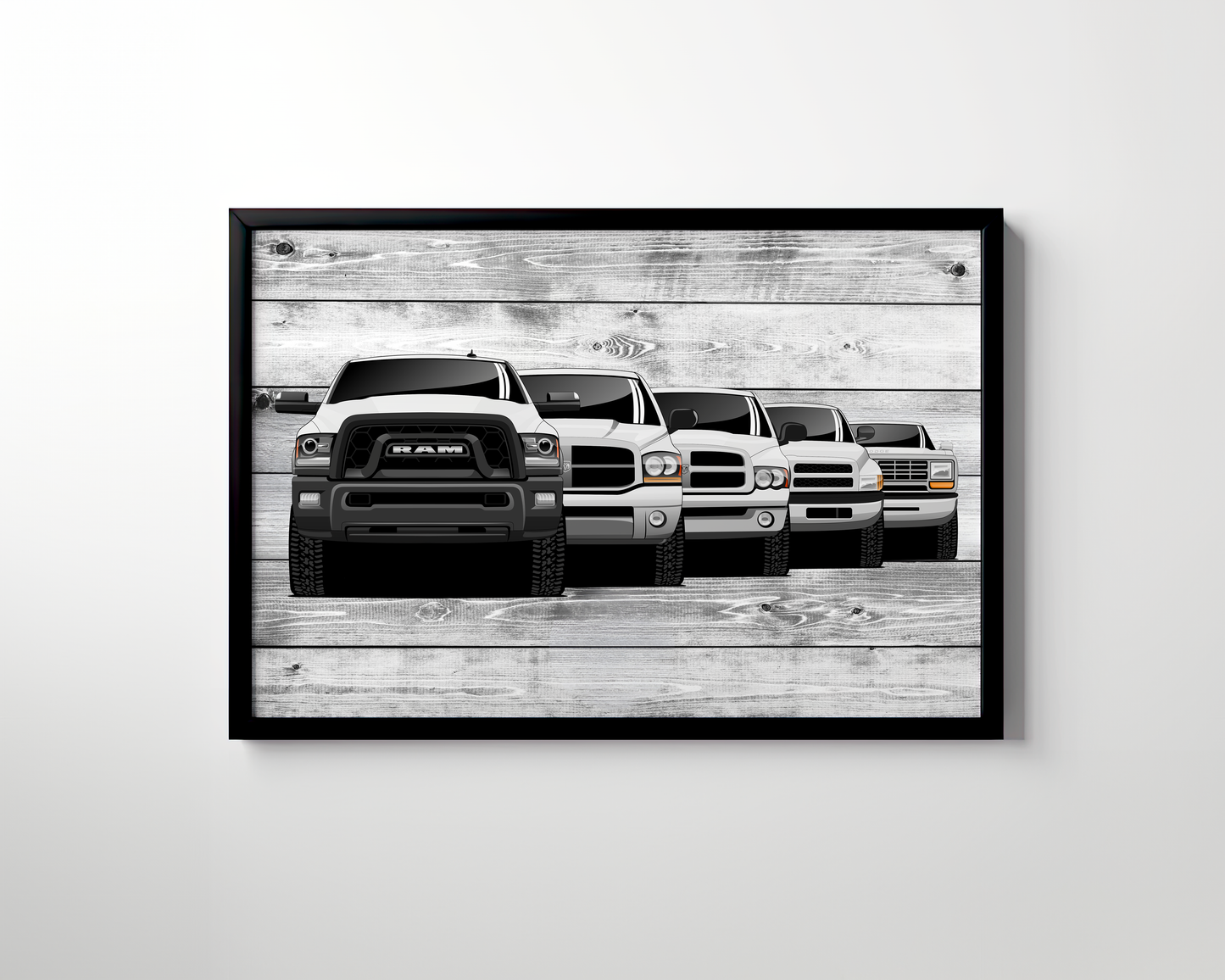 RAM TRUCK GENERATIONS WALL ART