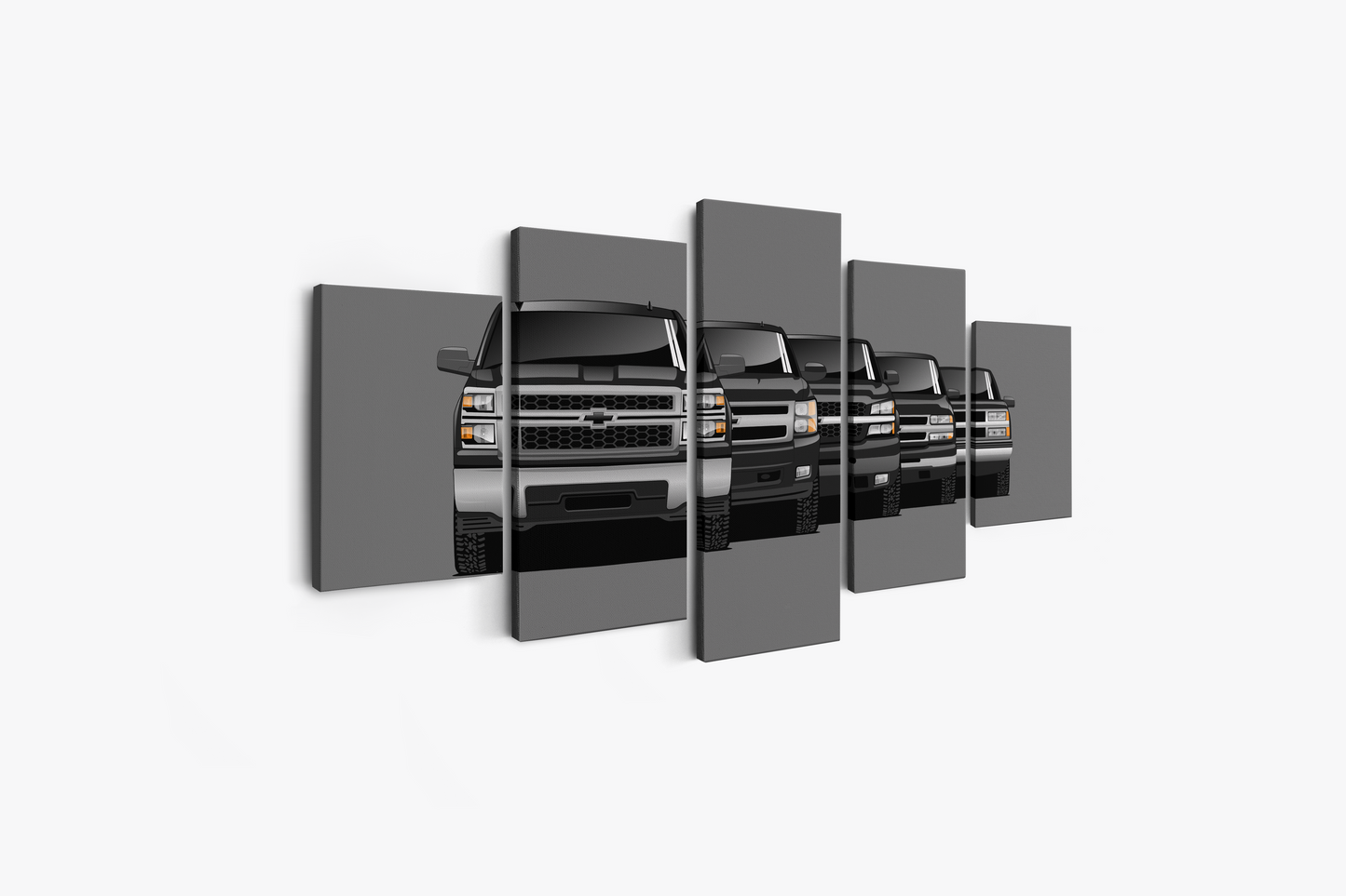 SILVERADO TRUCK GENERATIONS WALL ART