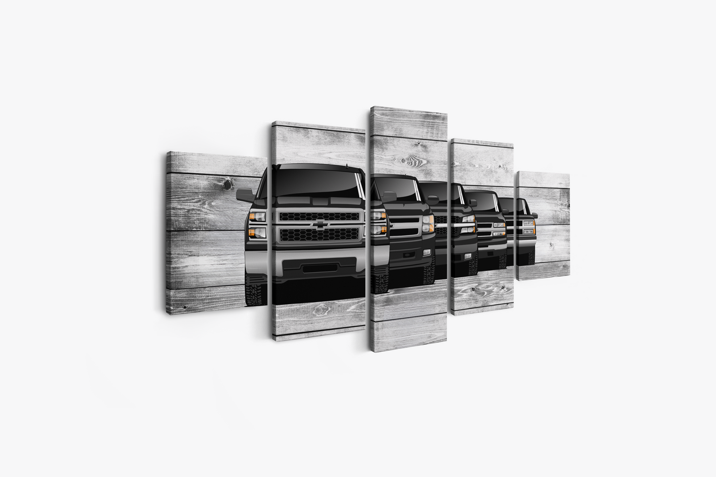 SILVERADO TRUCK GENERATIONS WALL ART