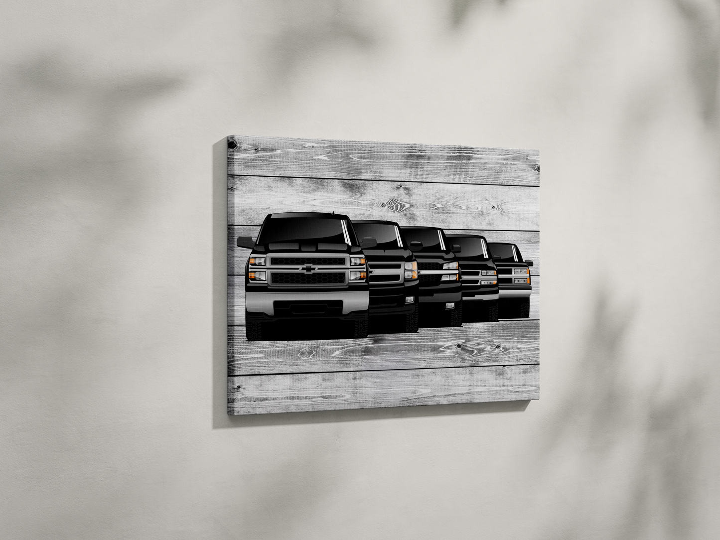 SILVERADO TRUCK GENERATIONS WALL ART