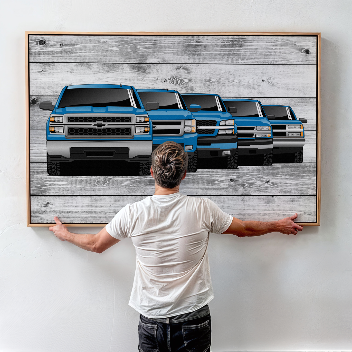 SILVERADO TRUCK GENERATIONS WALL ART