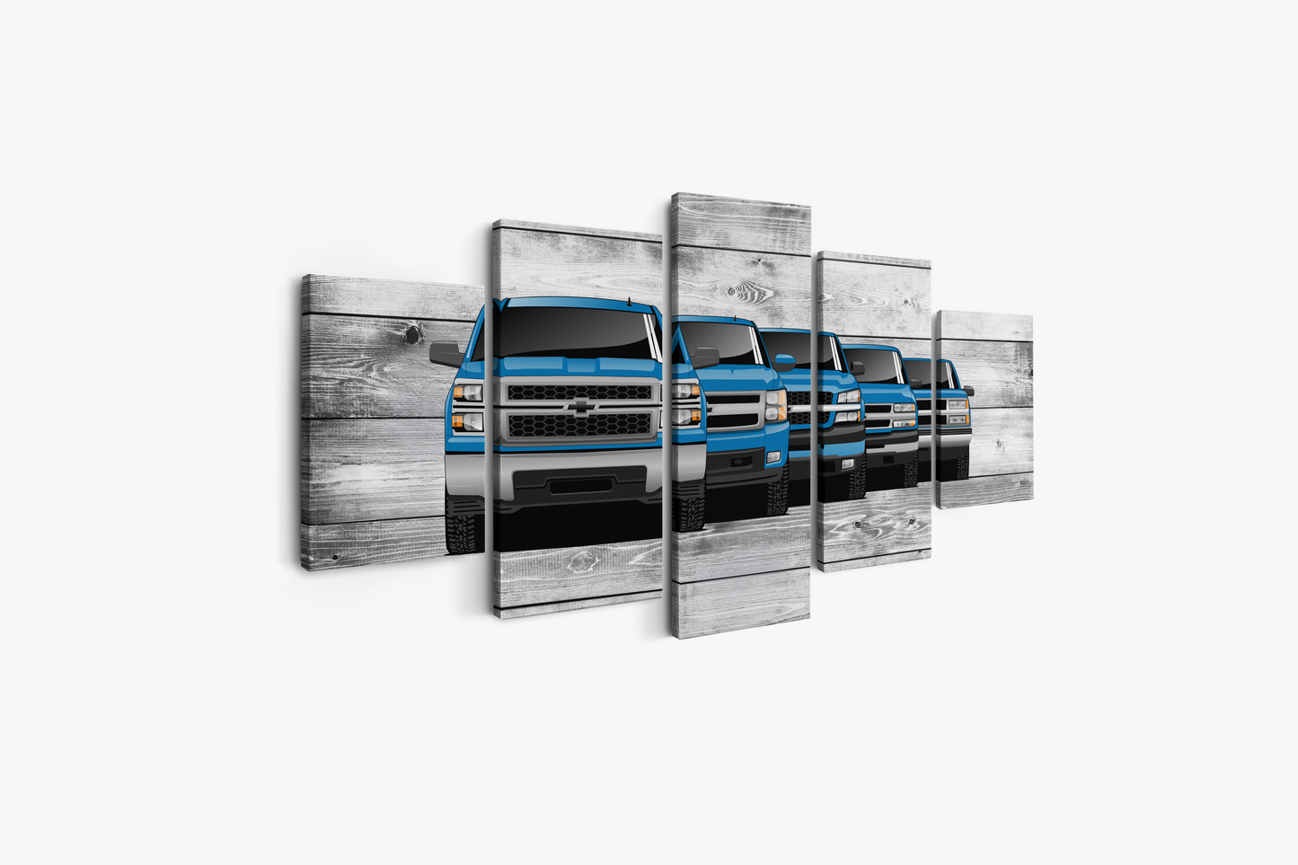 SILVERADO TRUCK GENERATIONS WALL ART
