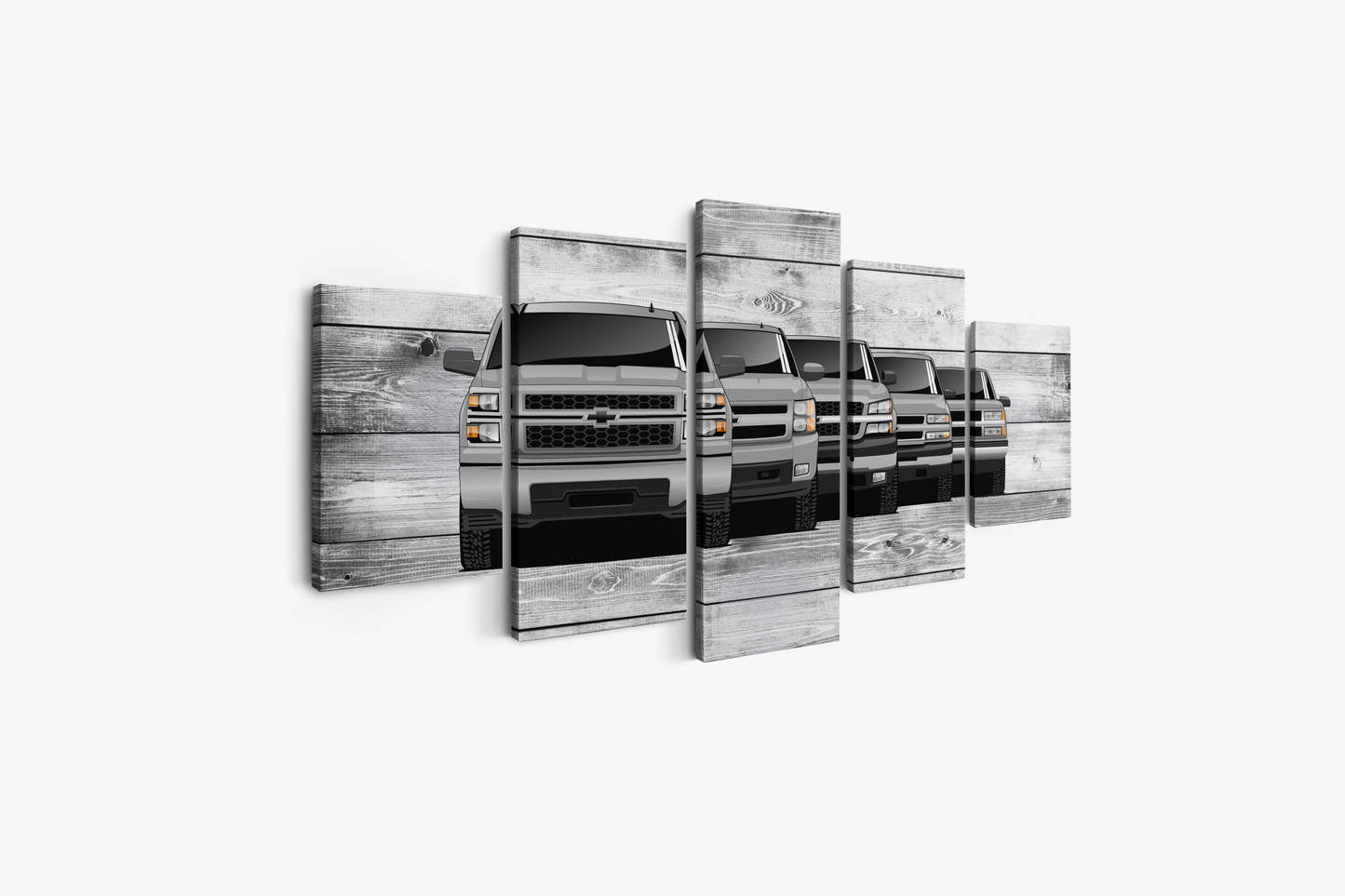 SILVERADO TRUCK GENERATIONS WALL ART