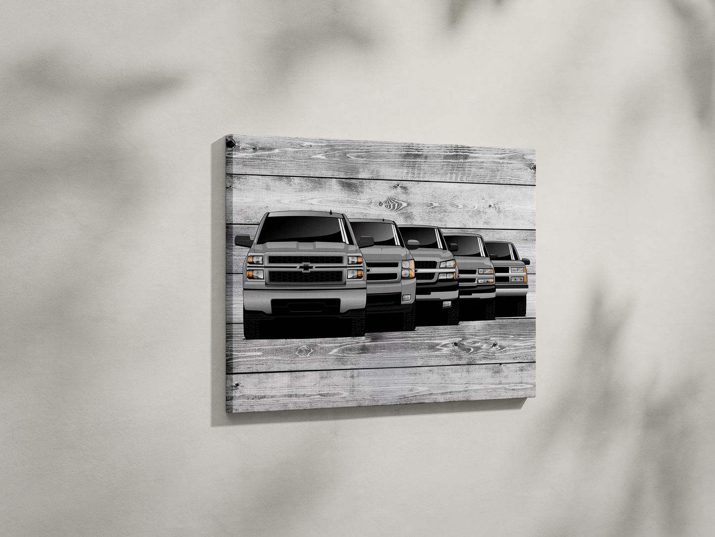 SILVERADO TRUCK GENERATIONS WALL ART