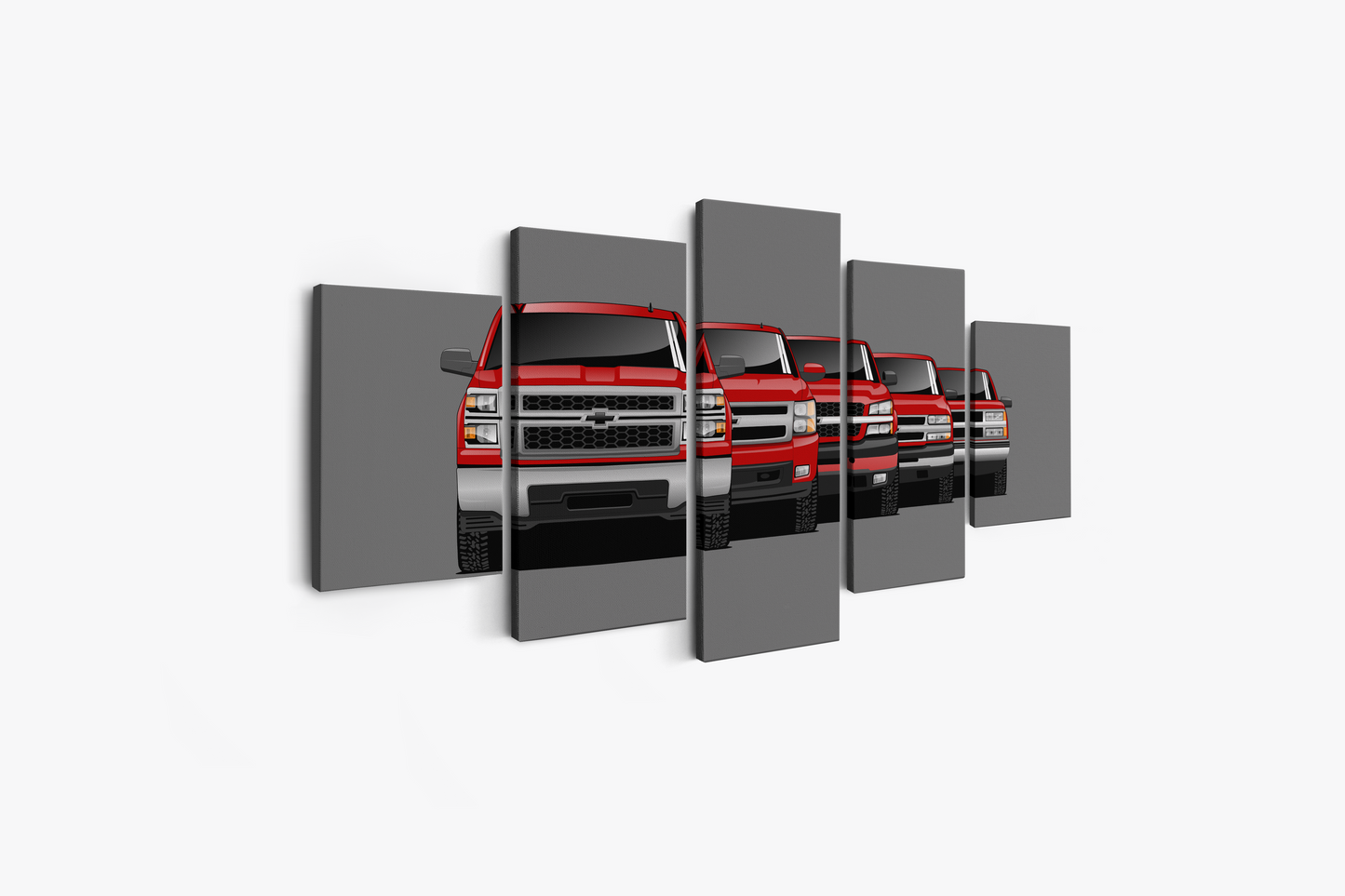 SILVERADO TRUCK GENERATIONS WALL ART