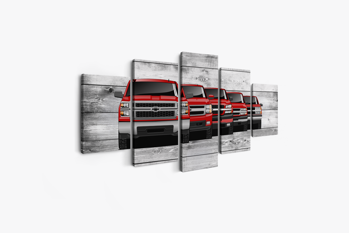 SILVERADO TRUCK GENERATIONS WALL ART