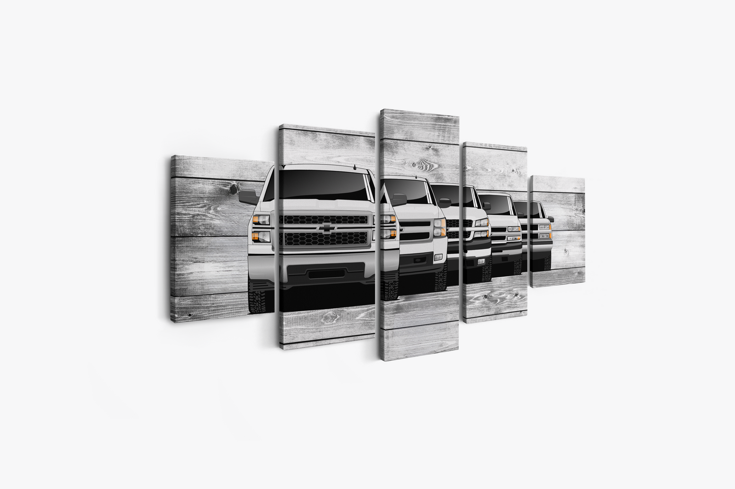 SILVERADO TRUCK GENERATIONS WALL ART
