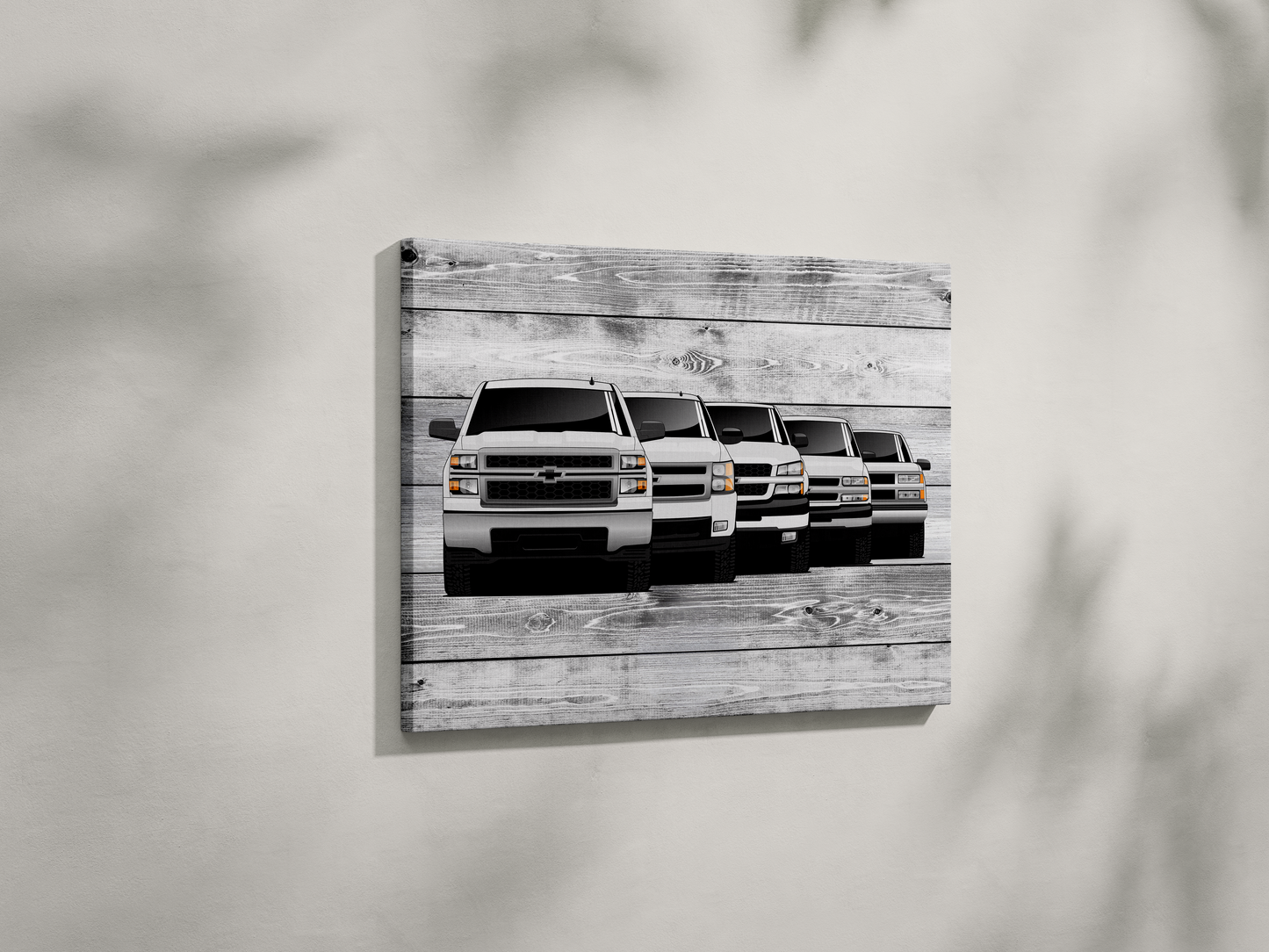 SILVERADO TRUCK GENERATIONS WALL ART