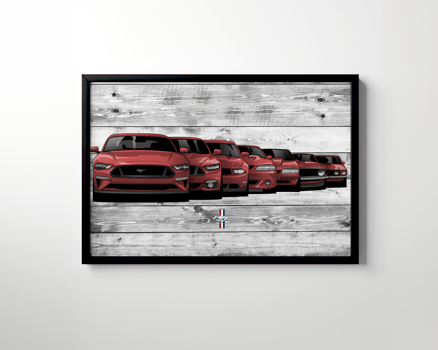 MUSTANG GENERATION CANVAS ART