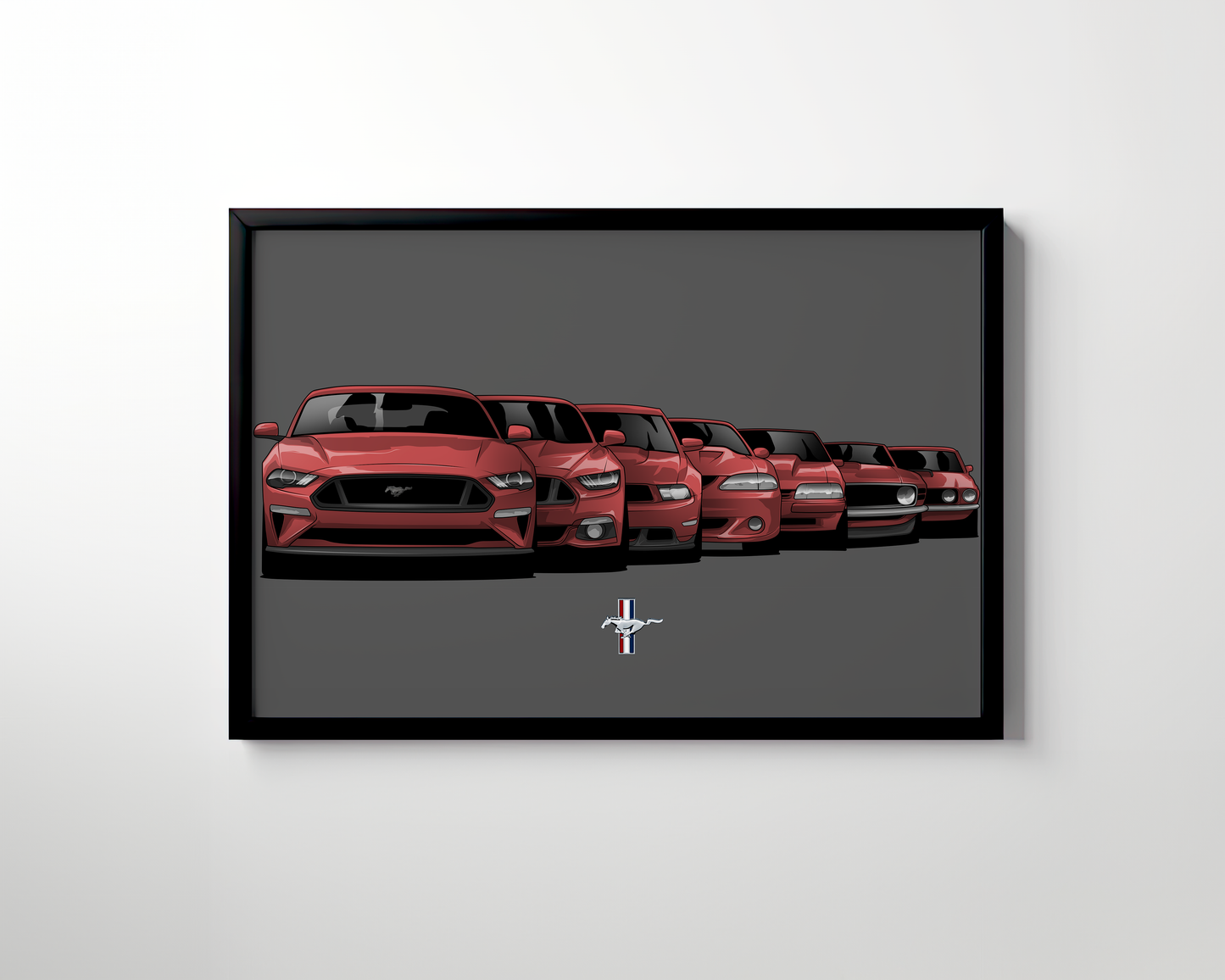 MUSTANG GENERATION CANVAS ART