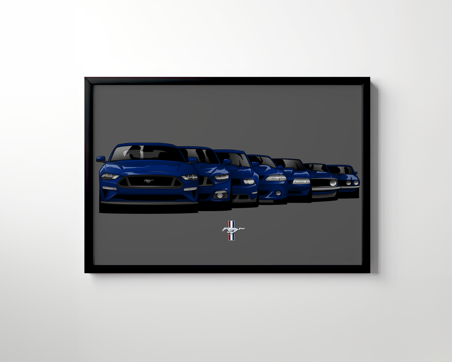 MUSTANG GENERATION CANVAS ART